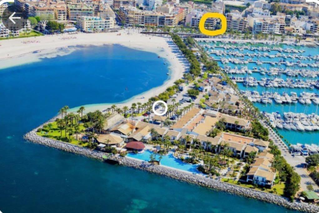 Tranquilo apartamento con vistas al mar. Puerto de Alcúdia Exterior foto
